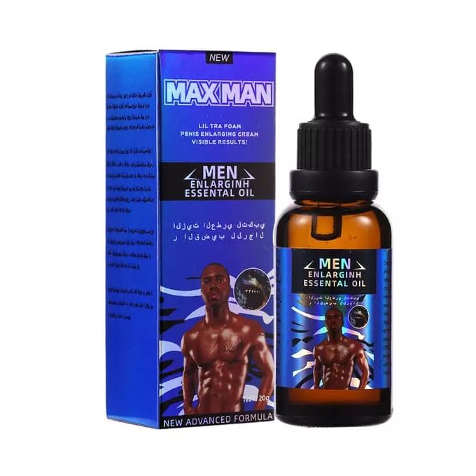 MAX MEN Pure Maxman Blue Essential Oil Libido Boost Men's Penis Enlargement Oil